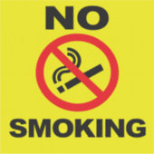 No Smoking Custom-Cut Vinyl Sticker (Vorderseite)