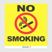 No Smoking Custom-Cut Vinyl Sticker (Blatt)