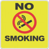 No Smoking Custom-Cut Vinyl Sticker (Vorderseite)