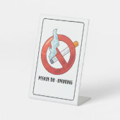 NO SMOKING IS PROIBITED HERE SOCKELSCHILD (Vorderseite)