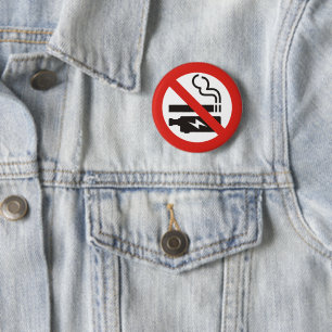 No Smoking or Vaping Button