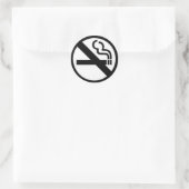 NO SmOking Runder Aufkleber (Tasche)