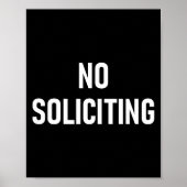 No Soliciting, Funny, Jokes, Sarcastic  Poster (Vorne)