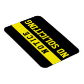 No Soliciting [Magnet] Magnet (Rechte Seite)