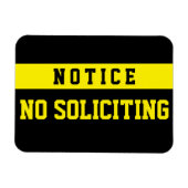 No Soliciting [Magnet] Magnet (Horizontal)