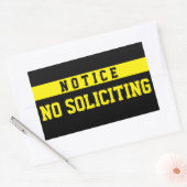 No Soliciting [Seal] Rechteckiger Aufkleber (Umschlag)