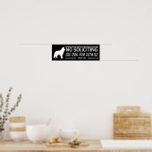 No Soliciting See Dog For Details Alaskan Malamute Poster (Küche)