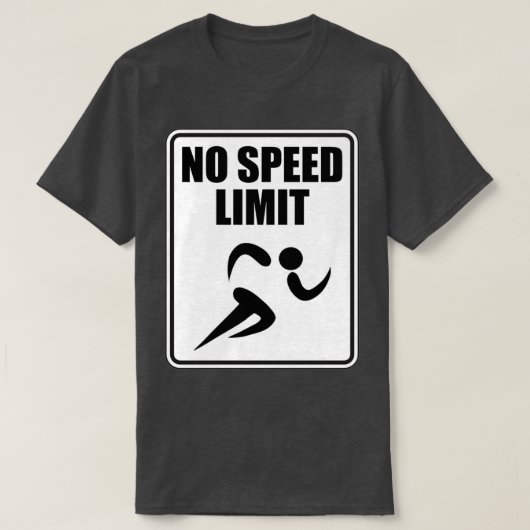 No Speed Limit Runner T-Shirt (Design vorne)