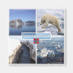 NO Spitzbergen - Svalbard - Fjord - Polarbär - Magnet