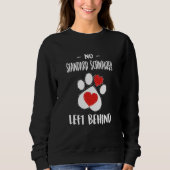 No Standard Schnauzer Left Behind Dog Walker Sweatshirt (Vorderseite)