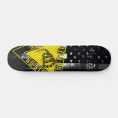 NO STEP Gadsden Snake Industrial American Flag Skateboard (Horizontal)