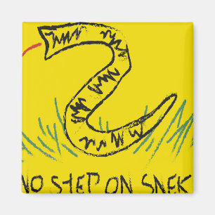 No Step On Snek Gadsden Flag Magnet