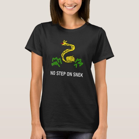 No Step On Snek Meme T-Shirt (Vorderseite)
