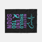 No Story Should End Too Soon  Fleecedecke (Vorderseite (Horizontal))