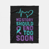 No Story Should End Too Soon Premium  Fleecedecke (Vorderseite)