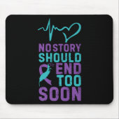 No Story Should End Too Soon Premium Mousepad (Vorne)