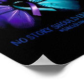 No Story Should End Too Soon Suicide Awareness But Poster (Ecke)