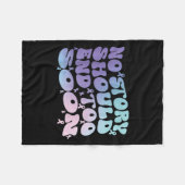 No Story Should End Too Soon Suicide Awareness Mon Fleecedecke (Vorderseite (Horizontal))