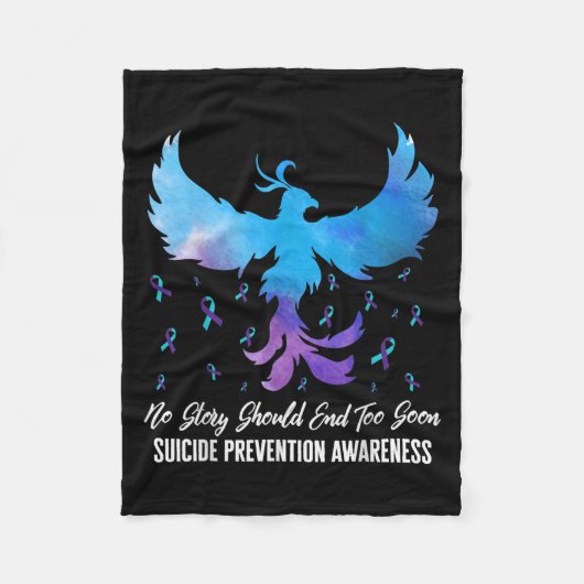 No Story Should End Too Soon, Suicide Prevention A Fleecedecke (Vorderseite)