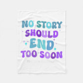 No Story Should end Too Soon Suicide Prevention Aw Fleecedecke (Vorderseite)