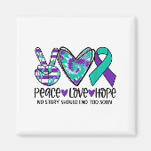 No Story Should end Too Soon Suicide Prevention Aw Magnet (Vorne)