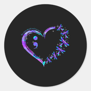 No Story Should end Too Soon Suicide Prevention Aw Runder Aufkleber