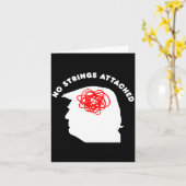 No Strings Attached Funny Sarcastic Saying Adult H Karte (Gelbe Blume)