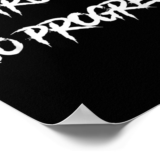 No Struggle No Progress Motivational Saying  Poster (Ecke)