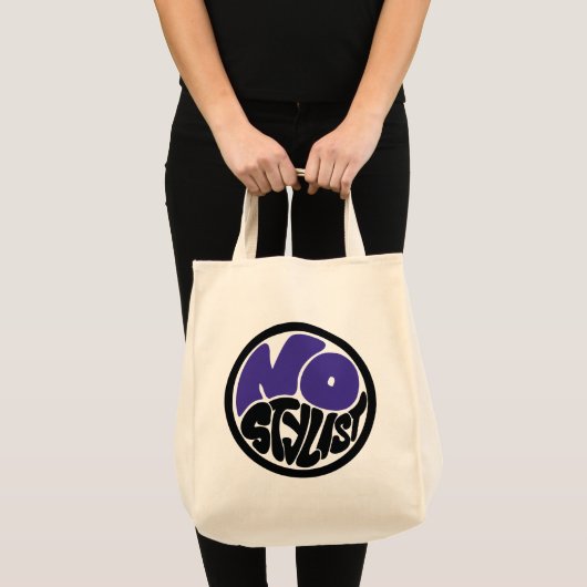 NO STYLIST double purp emblem grocery Tote Bag Tragetasche (Vorderseite (Produkt))