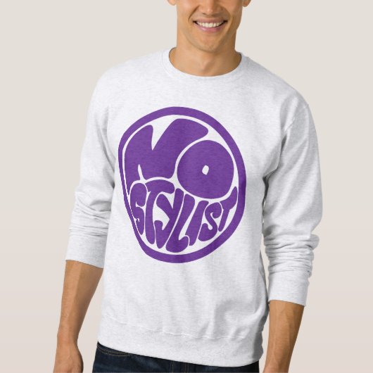 NO STYLIST single purp emblem T-Shirt Sweatshirt (Vorderseite)