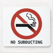 No Subducting Logo Mousepad (Vorne)