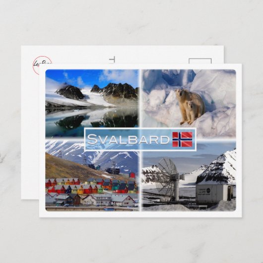 NO Svalbard - Gullybreen Magdalenefjorden - Postkarte (Vorne/Hinten)