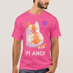 No Talk Me Im Angy Angry Kitty Meme Fluffy Kawaii T-Shirt