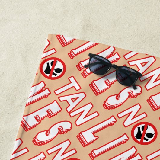 No Tan Lines Strandtuch (Beispiel)