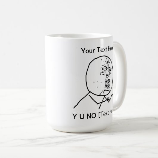 NO-Tasse y-U Kaffeetasse (VorderseiteRechts)