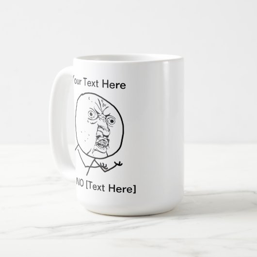 NO-Tasse y-U Kaffeetasse (Vorderseite Links)