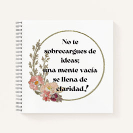 No te sobrecargues de ideas notizblock