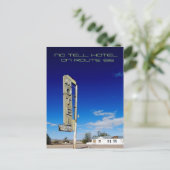 No Tell Hotel Postkarte (Stehend Vorderseite)