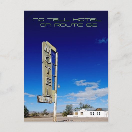 No Tell Hotel Postkarte (Vorderseite)