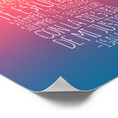 No Temas, Porque Yo Estoy Contigo, Isaías 41:10 Poster (Ecke)