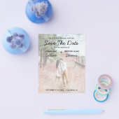 No Theme, Love Budget Photo Save The Date Flyer (Einzeln)