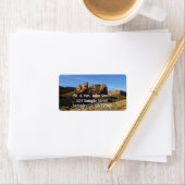 No Thorfare Canyon Colorado Nationales Monument Adressaufkleber (Insitu)