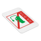 NO Thorfare for NEVs Korean Traffic Sign Magnet (Rechte Seite)
