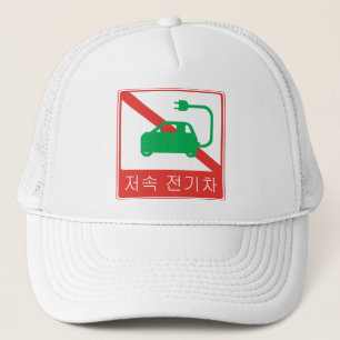 NO Thorfare for NEVs Korean Traffic Sign Truckerkappe