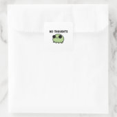 No Thoughts Frog Sticker Cute Empty Mind Frog Mini (Tasche)