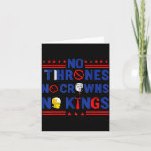 No Thrones No Crowns No Kings Karte (Vorderseite)