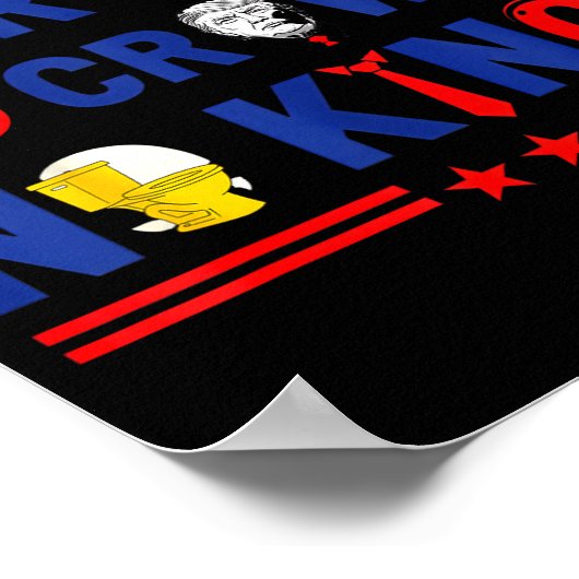 No Thrones No Crowns No Kings Poster (Ecke)