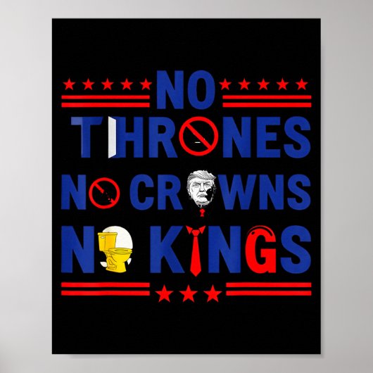 No Thrones No Crowns No Kings Poster (Vorne)