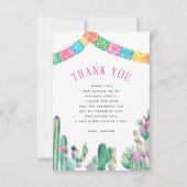 No Time To Siesta First Fiesta Girl Birthday Dankeskarte (Vorderseite)