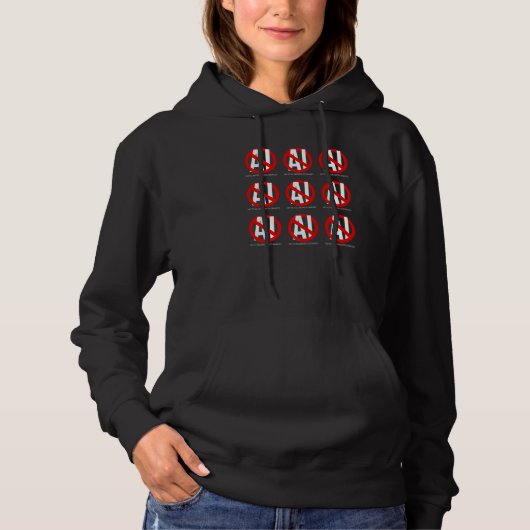 No To AI Generated Images Lacking in Artistic Meri Hoodie (Vorderseite)
